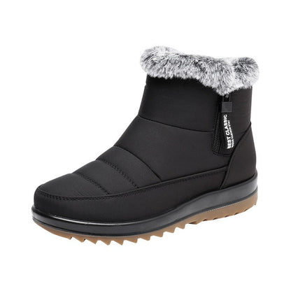 Bottines d'Hiver avec Zip Latéral