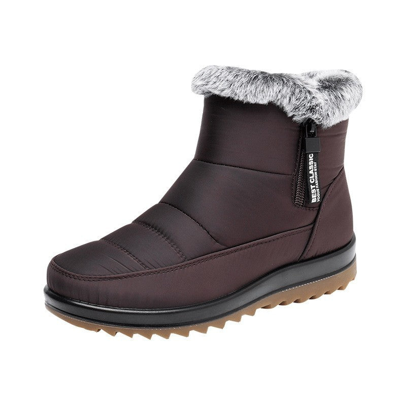 Bottines d'Hiver avec Zip Latéral